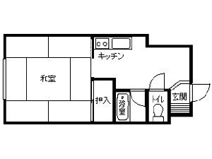 13-1 弘前 アパート 田町1丁目 間取り