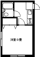 72 弘前 アパート 中野 西弘サンハウス間取り