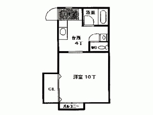 74 弘前 アパート 桜林町 間取り