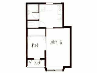 弘前 アパート 茂森新町　間取り