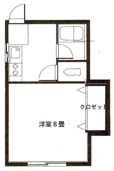 21-1 弘前 アパート 富田2丁目 間取り
