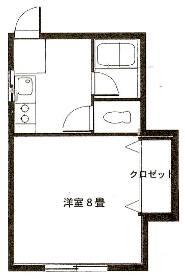 弘前 アパート 富田2丁目　間取り