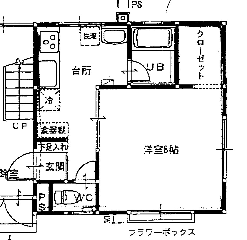 79 弘前 アパート 城南3間取り